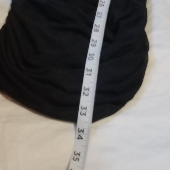 PrettyLittleThing Black Mesh Dress,Size 2 - Picture 9 of 12